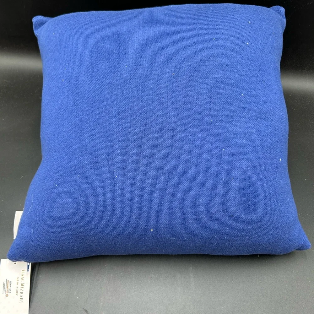 Blue Menorah Cat Decorative Throw Pillow - Holiday, Isaac Mizrahi, Hanukkah